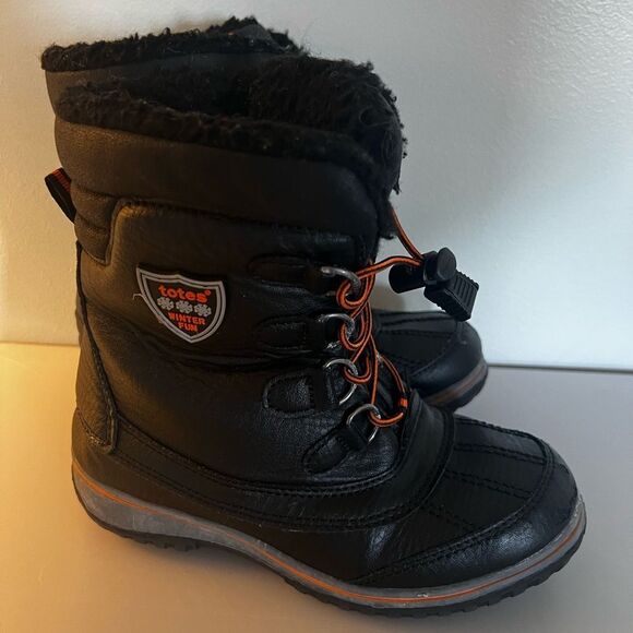 3M Thinsulate Black Kids Rain & Snow Boots - Picture 5 of 11
